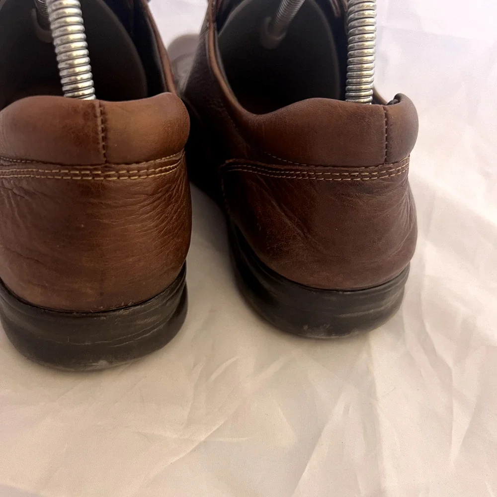 JOHNSTON MURPHY Shuler Bicycle Oxford Soft Brown Leather Lace Up Shoe Men's 8M - Picture 5 of 9